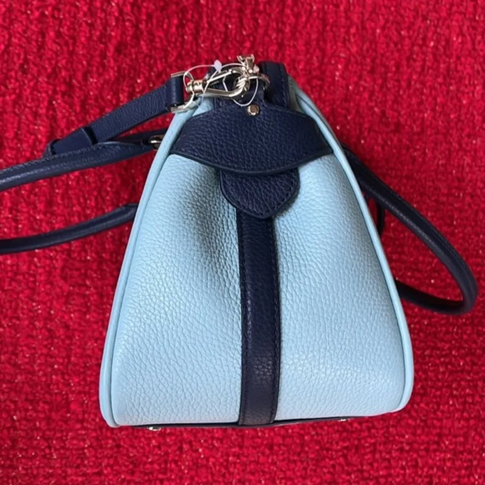 Kate Spade Colorblock Pebbled Leather Mimi Satchel Aphrodite - Picture 5 of 16